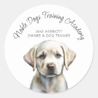 Cute Illustrated Puppy Dog Trainer