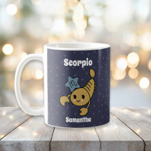 Cute Illustrated Scorpio Zodiac Personalised