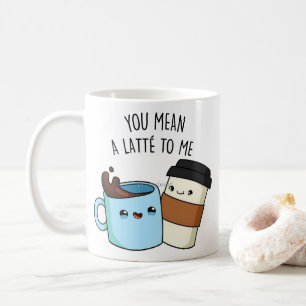 cute illustration love quote colourful coffee mug