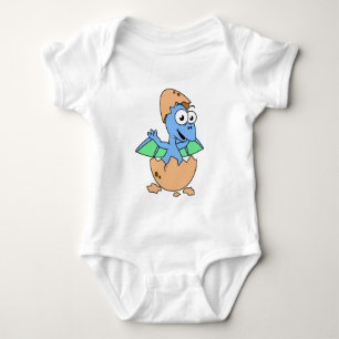 Cute Illustration Of A Baby Pterodactyl Hatching. Bodysuit