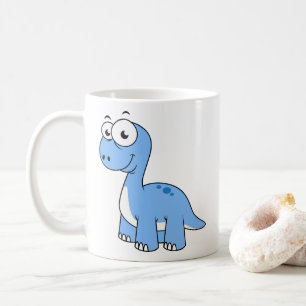 Cute Illustration Of A Brontosaurus. Coffee Mug