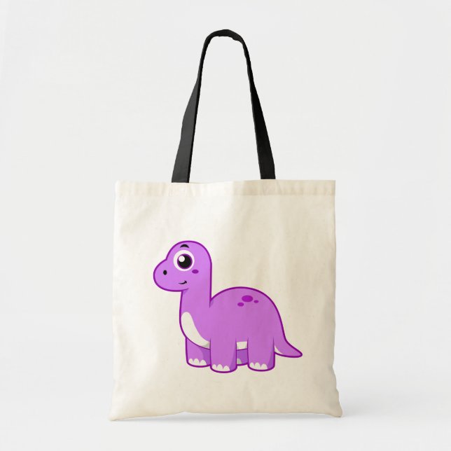 Cute Illustration Of A Brontosaurus Dinosaur. Tote Bag (Front)