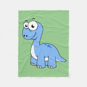 Cute Illustration Of A Brontosaurus. Fleece Blanket