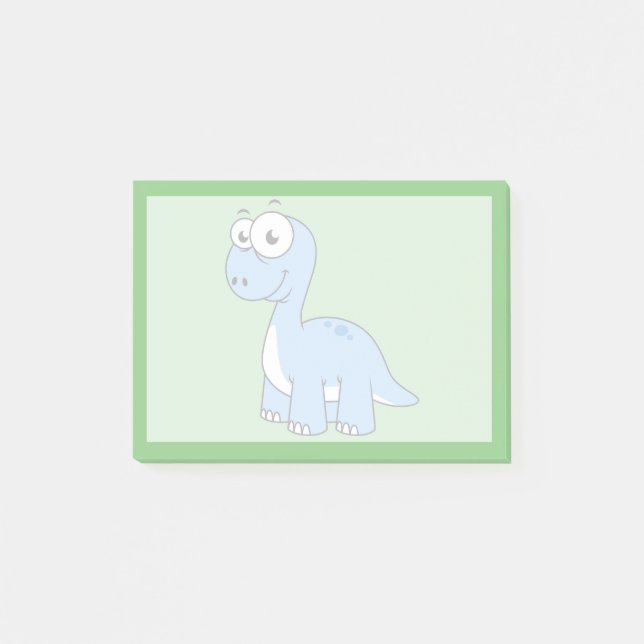 Cute Illustration Of A Brontosaurus. Post-it Notes (Front)