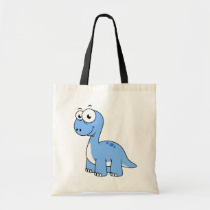Cute Illustration Of A Brontosaurus. Tote Bag