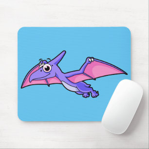 Cute Illustration Of A Flying Pterodactyl. Mouse Mat