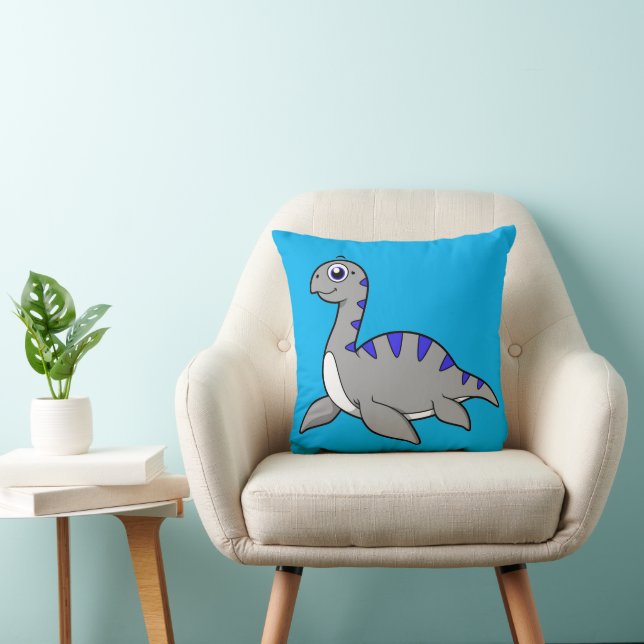 Cute Illustration Of A Loch Ness Monster. Cushion (Chair)