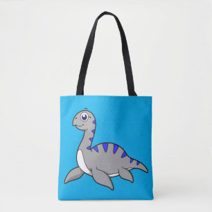 Cute Illustration Of A Loch Ness Monster. Tote Bag