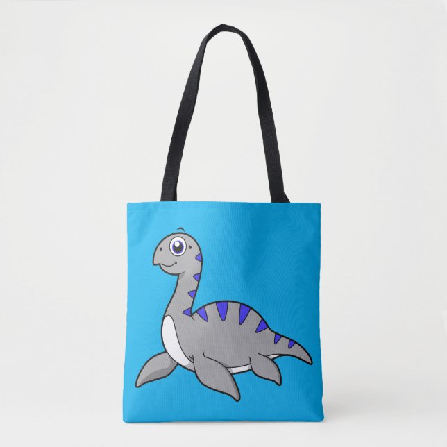 Cute Illustration Of A Loch Ness Monster. Tote Bag (Front)
