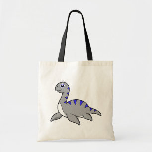 Cute Illustration Of A Loch Ness Monster. Tote Bag