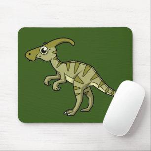 Cute Illustration Of A Parasaurolophus Dinosaur. 3 Mouse Mat