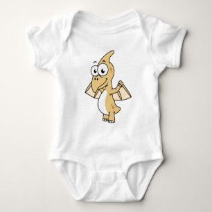 Cute Illustration Of A Pterodactyl. 2 Baby Bodysuit