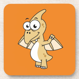 Cute Illustration Of A Pterodactyl. 2 Coaster