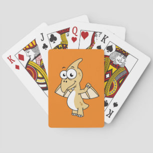 Cute Illustration Of A Pterodactyl. 2 Playing Cards