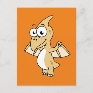 Cute Illustration Of A Pterodactyl. 2 Postcard