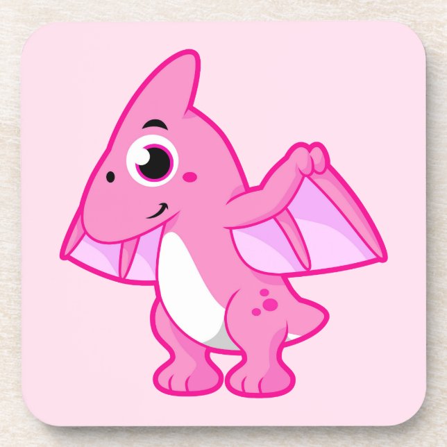 Cute Illustration Of A Pterodactyl. Coaster (Front)