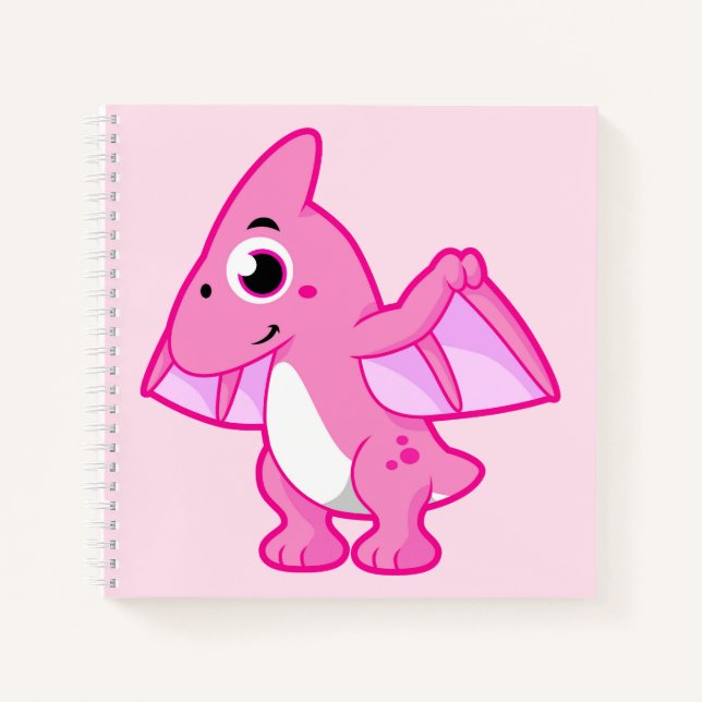 Cute Illustration Of A Pterodactyl. Notebook (Front)