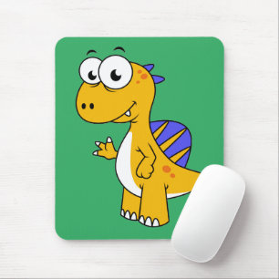 Cute Illustration Of A Spinosaurus. 2 Mouse Mat