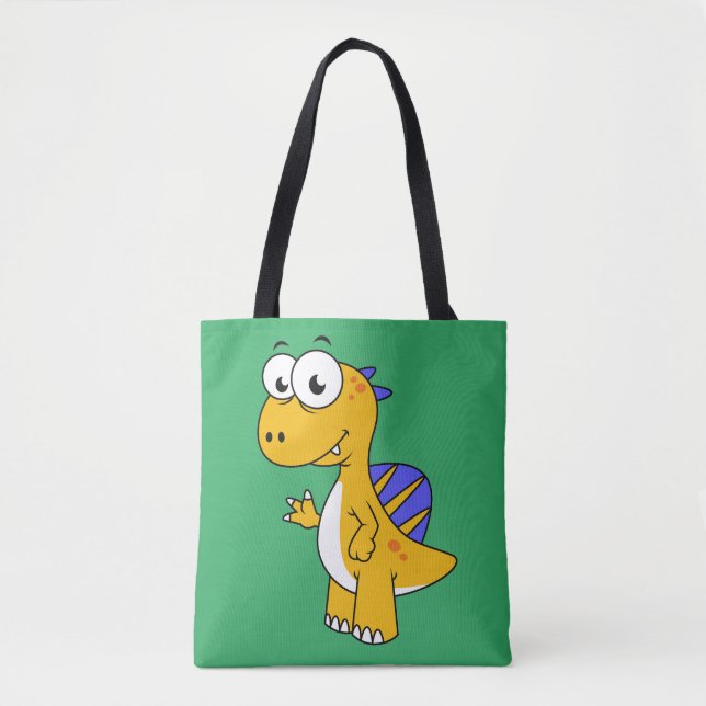 Cute Illustration Of A Spinosaurus. 2 Tote Bag (Front)