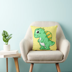 Cute Illustration Of A Spinosaurus. Cushion