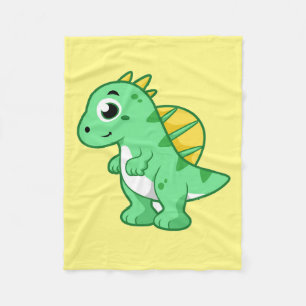 Cute Illustration Of A Spinosaurus. Fleece Blanket