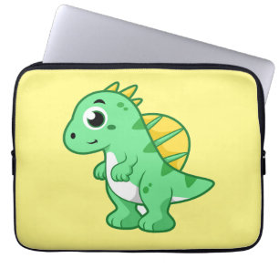 Cute Illustration Of A Spinosaurus. Laptop Sleeve