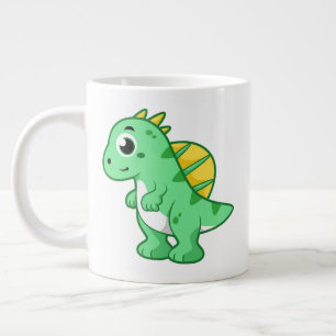 Cute Illustration Of A Spinosaurus. Large Coffee Mug