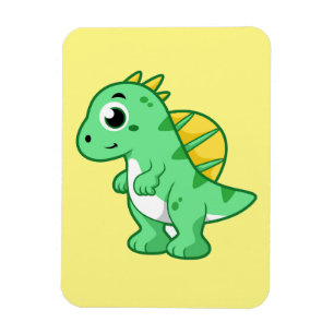 Cute Illustration Of A Spinosaurus. Magnet