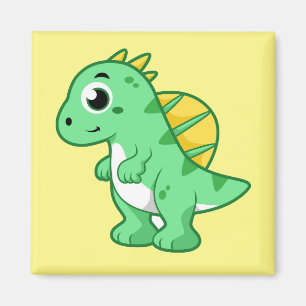 Cute Illustration Of A Spinosaurus. Magnet