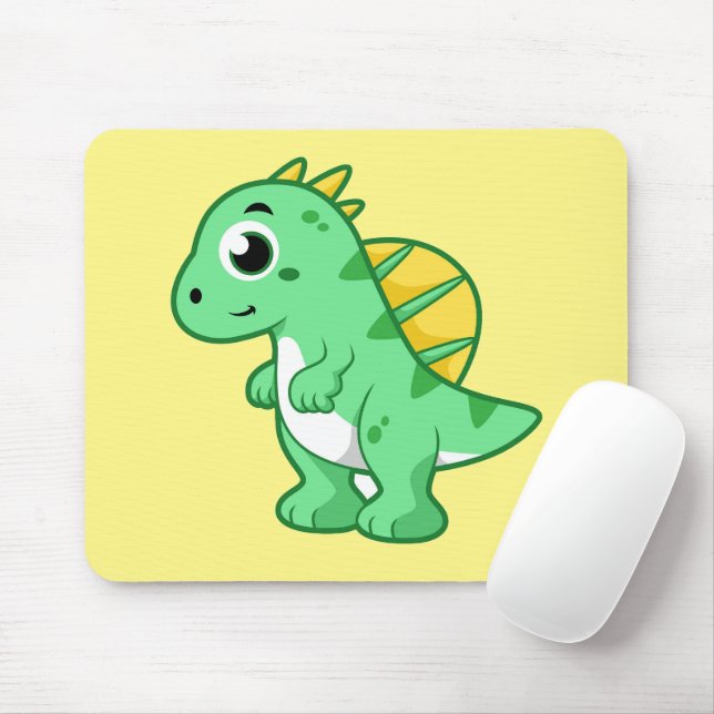 Cute Illustration Of A Spinosaurus. Mouse Mat (With Mouse)