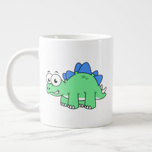 Cute Illustration Of A Stegosaurus. 2 Large Coffee Mug