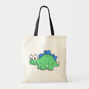 Cute Illustration Of A Stegosaurus. 2 Tote Bag