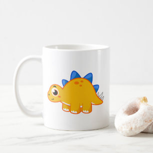 Cute Illustration Of A Stegosaurus. Coffee Mug