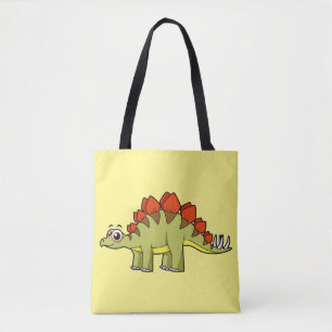 Cute Illustration Of A Stegosaurus Dinosaur. Tote Bag