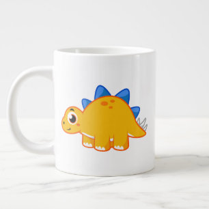 Cute Illustration Of A Stegosaurus. Large Coffee Mug