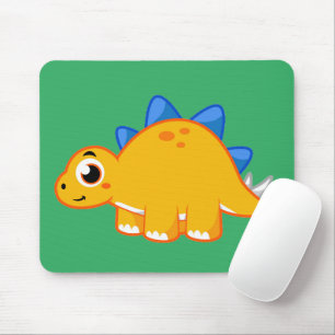Cute Illustration Of A Stegosaurus. Mouse Mat