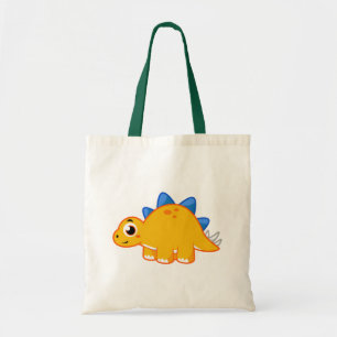 Cute Illustration Of A Stegosaurus. Tote Bag
