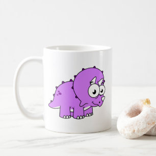 Cute Illustration Of A Triceratops. Coffee Mug