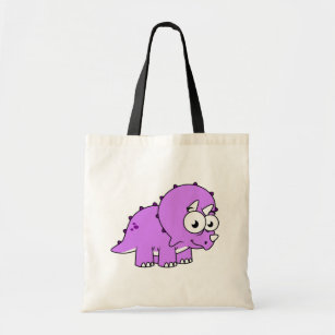 Cute Illustration Of A Triceratops. Tote Bag