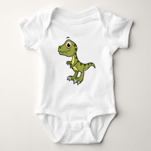 Cute Illustration Of A Tyrannosaurus Rex. Baby Bodysuit