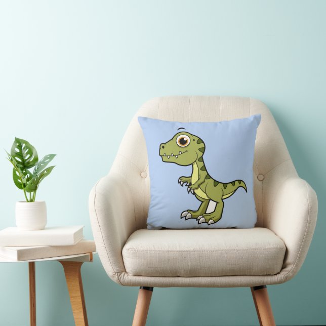 Cute Illustration Of A Tyrannosaurus Rex. Cushion (Chair)