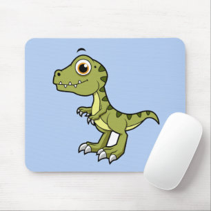 Cute Illustration Of A Tyrannosaurus Rex. Mouse Mat