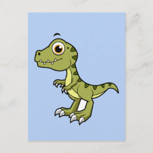 Cute Illustration Of A Tyrannosaurus Rex. Postcard