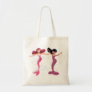 Cute illustration of mermaids' day on the Beach Tote Bag