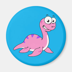 Cute Illustration Of The Loch Ness Monster. Magnet