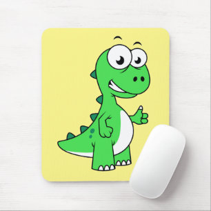 Cute Illustration Of Tyrannosaurus Rex. 2 Mouse Mat