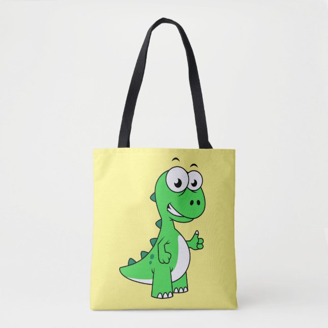 Cute Illustration Of Tyrannosaurus Rex. 2 Tote Bag (Front)