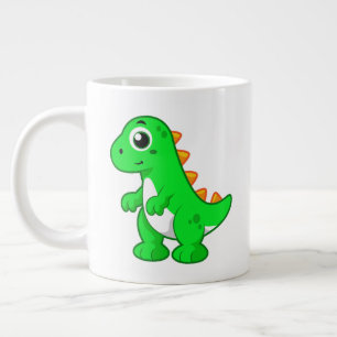 Cute Illustration Of Tyrannosaurus Rex. Large Coffee Mug