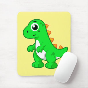 Cute Illustration Of Tyrannosaurus Rex. Mouse Mat