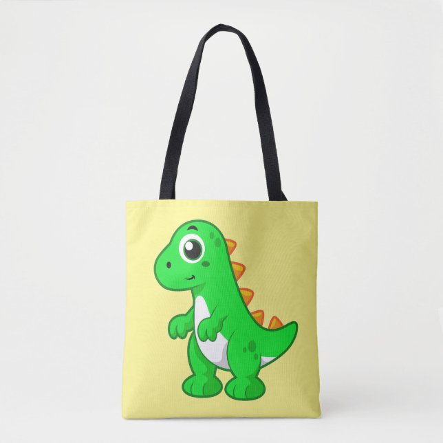 Cute Illustration Of Tyrannosaurus Rex. Tote Bag (Front)
